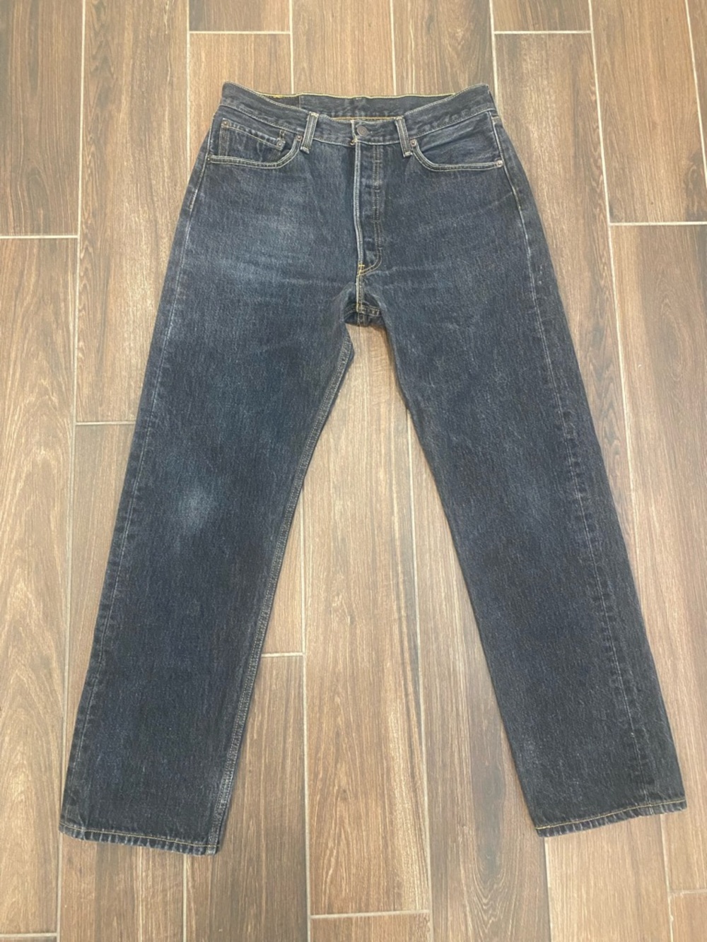 Levi's 501 Men's Black Straight-Leg Jeans GUC 34x34